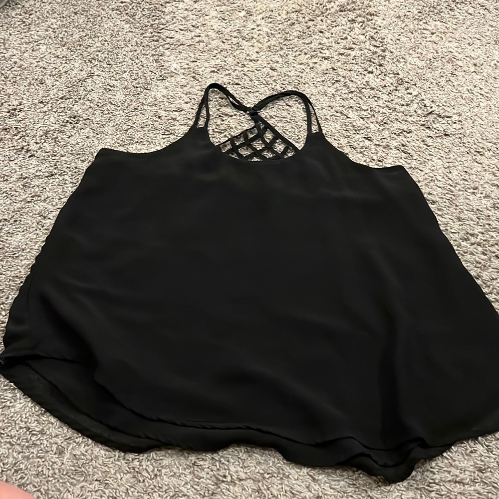 Black tank top